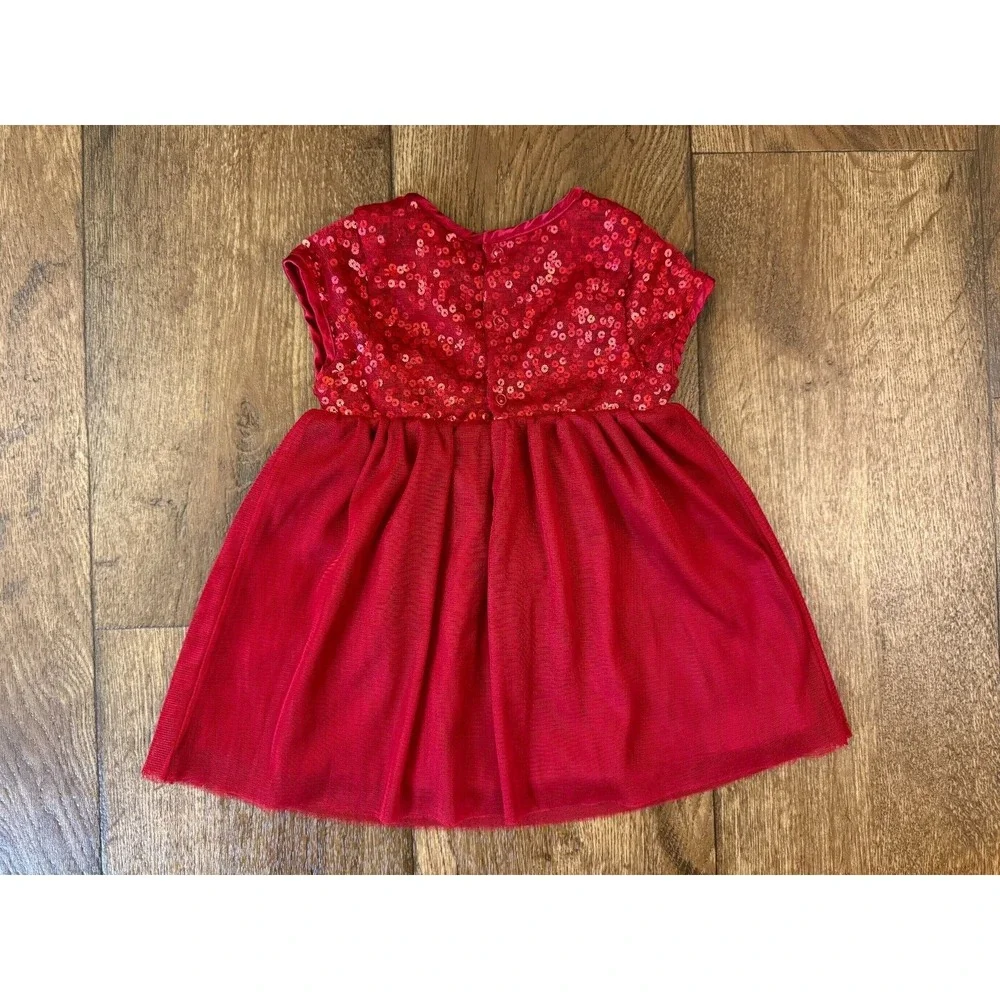 Cat & Jack Toddler Baby Girl‎ Dress 12 Months Red Christmas Holiday Valentines